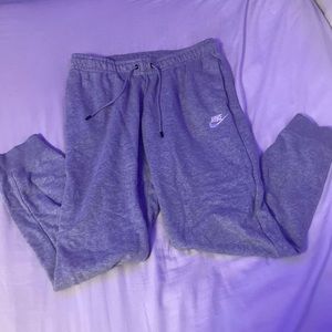 Gray Nike joggers